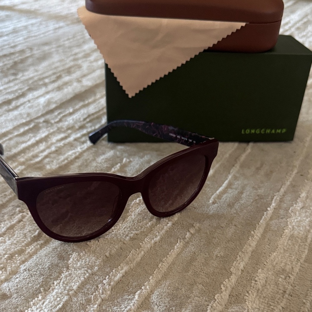 Longchamp Women's Dark Purple Sunglasses